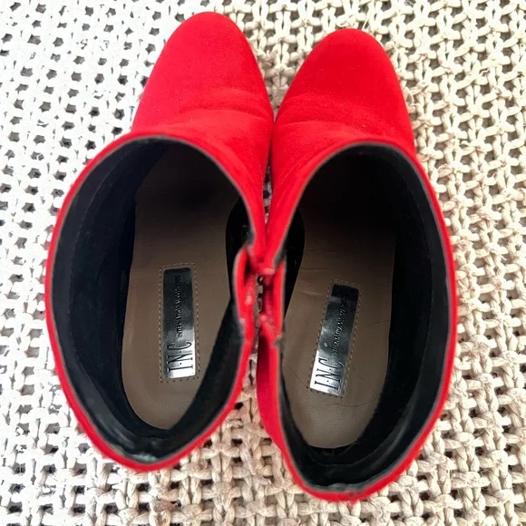 Red Ankle Boots - Picture 7 of 8